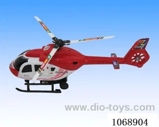 Pull-back helicopter