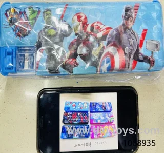 23*8*3cm Pencil case/4 asstd