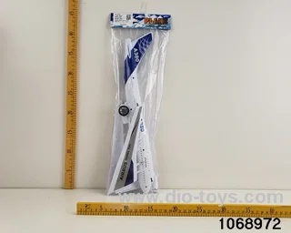 Inertial aircraft (three lights, sound) in PP bag with header