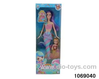 11 inch mermaid with light in window box