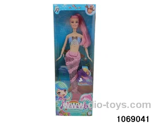 11 inch mermaid with light and music in window box