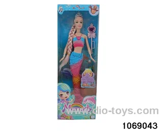 11 inch mermaid with light in window box