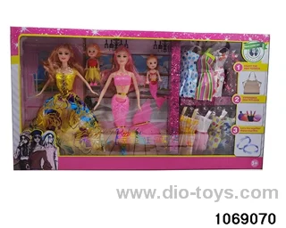 11 inch doll+Mermaid (with lights) in window box