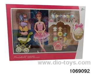 11 inch doll with light and music in window box