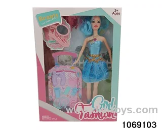 11 inch doll with light and music in window box