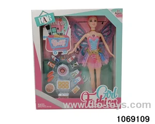 11 inch doll with light and music in window box
