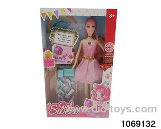 11 inch doll with light and music in window box