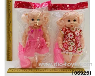12 inch doll in PP bag with header