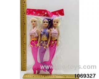 3pcs mermaids in opp bag