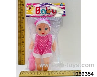 8 inch doll in pe bag with header