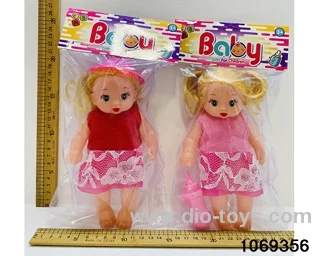 8 inch doll in pe bag with header