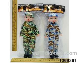 12 inch doll in pe bag with header