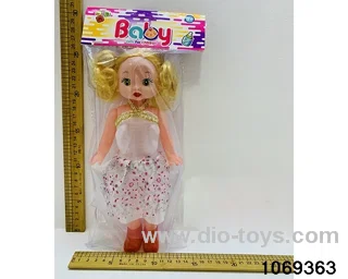 12 inch doll in pe bag with header