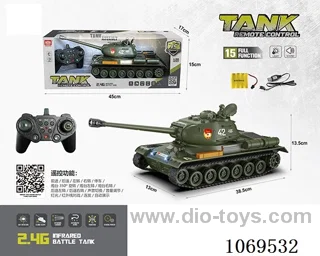 2.4G rc tank W L/M included battery