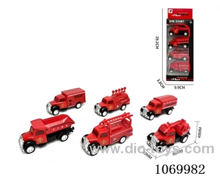 friction alloy car 4pcs