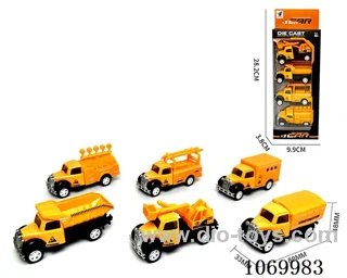 friction alloy car 4pcs