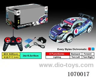 1:18 4ch rc car included battery