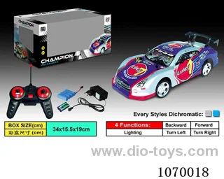 1:18 4ch rc car included battery