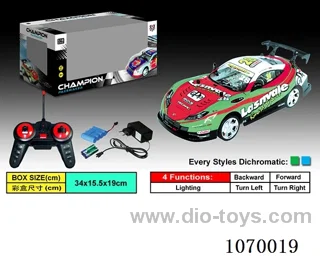 1:18 4ch rc car included battery