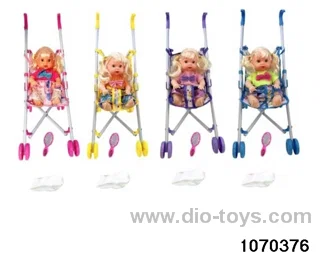 11 inch doll with 12 voices IC in poly bag header