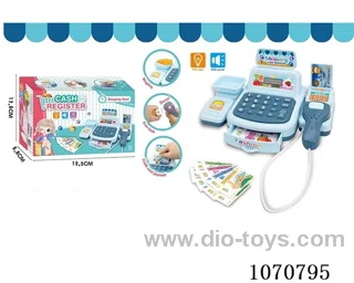 Simulated light sound cash register in PP bag with header