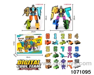 Digital Transformers(0-9 + 5 symbols)in color box