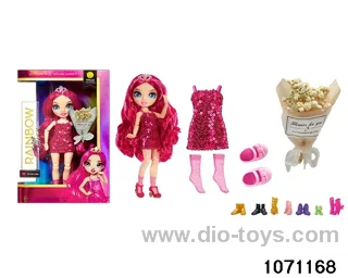 10 inch 12 jointed doll set in window box