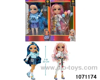 10 inch 12 jointed doll set in window box