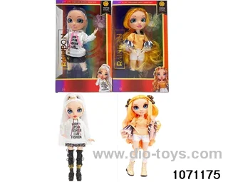 10 inch 12 jointed doll set in window box