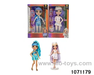 10 inch 12 jointed doll set in window box