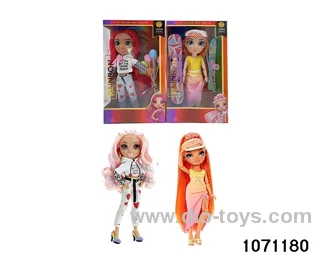 10 inch 12 jointed doll set in window box