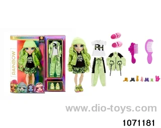 10 inch 12 jointed doll set in window box