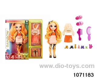 10 inch 12 jointed doll set in window box