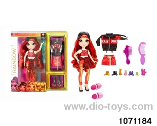 10 inch 12 jointed doll set in window box
