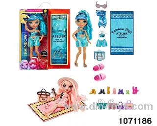 10 inch 12 jointed doll set in window box