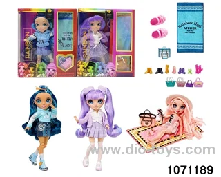 10 inch 12 jointed doll set in window box