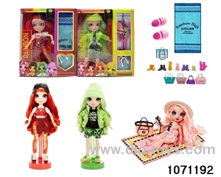 10 inch 12 jointed doll set in window box