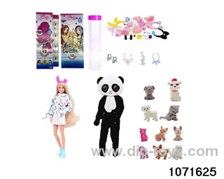 11.5 inch 12 jointed doll set in color box