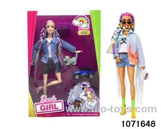 11.5 inch 12 jointed doll set in window box