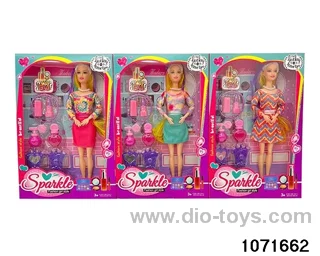 11.5 inch 9 jointed doll set in window box