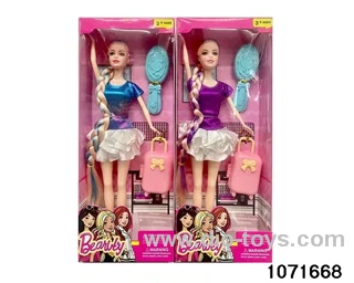11.5 inch 9 jointed doll set in window box