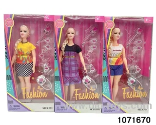 11.5 inch 9 jointed doll set in window box
