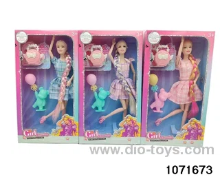 11.5 inch 12 jointed doll set in window box