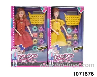 11.5 inch 9 jointed doll set in window box