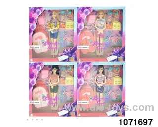 11.5 inch doll set in window box