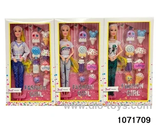 11.5 inch 9 jointed doll set in window box