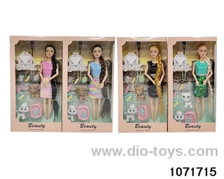 11.5 inch 9 jointed doll set in window box