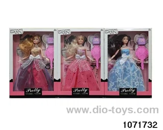 11.5 inch 9 jointed doll set in window box