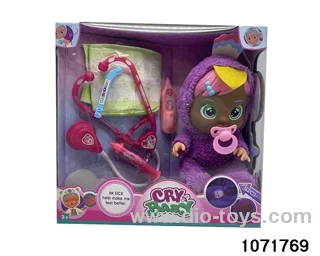 14 inch doll set with 4 voices music in window box