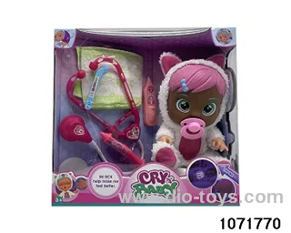 14 inch doll set with 4 voices music in window box